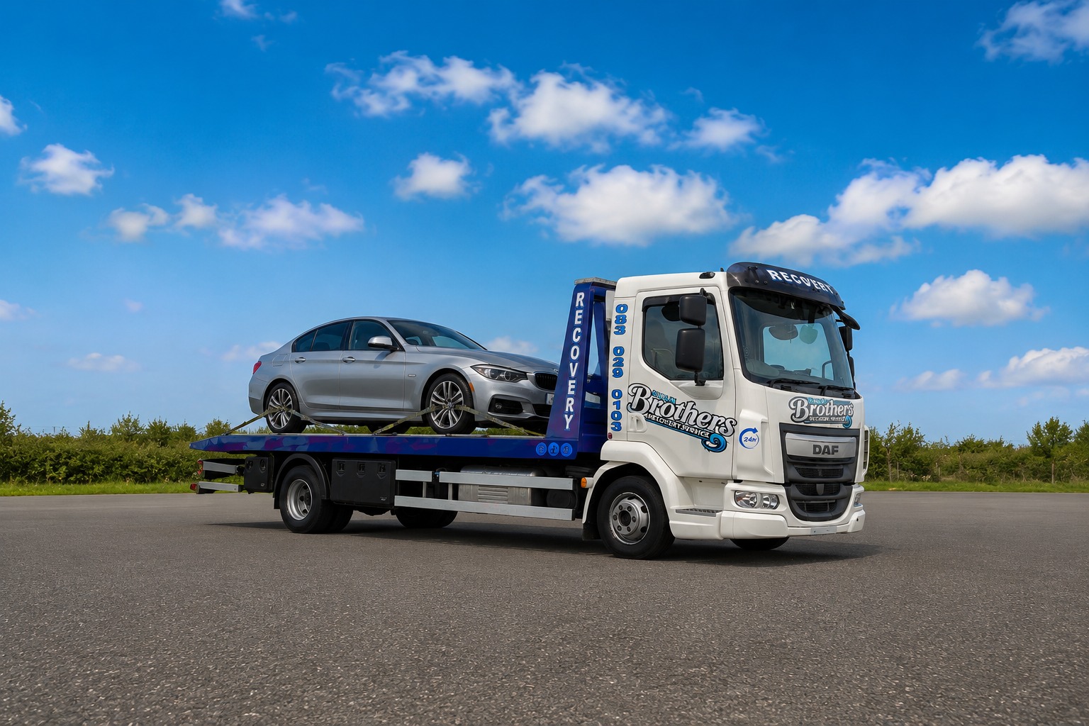 24/7 tow truck roadside assistance service in Dublin